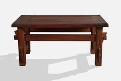 Designer argentino, Panchina, Legno, Argentina, anni '70