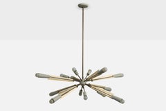 Designer argentino, lampadario, metallo, ottone, Argentina, anni '50