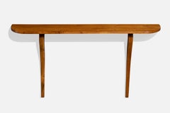 Argentinischer Designer, Konsolentisch, Holz, Argentinien, 1970er Jahre