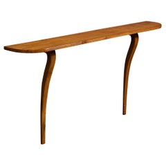 Argentinischer Designer, Konsolentisch, Holz, Argentinien, 1970er Jahre