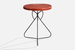 Argentine Designer, End Table, Metal, Argentina, 1970s