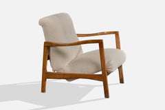 Argentine Designer, Lounge Chair, Wood, Elm, Argentina, 1950s