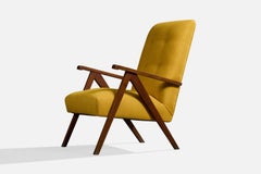 Diseñador argentino, Silla de salón, Madera, Tela, Argentina, Años 1950