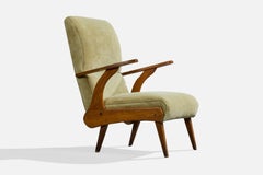 Designer argentino, Sedia da salotto, Wood, Fabrice, Argentina, anni '1950