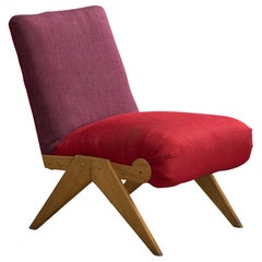Designer argentino, Sedia da salotto, Wood, Fabrice, Argentina, anni '50