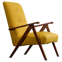 Diseñador argentino, Silla de salón, Madera, Tela, Argentina, Años 1950