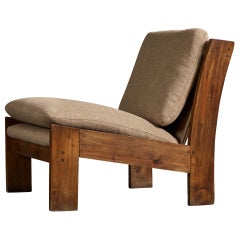 Designer argentino, Sedia da salotto, Wood, Fabrice, Argentina, anni '1960