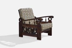 Designer argentino, Sedia da salotto, Wood, Fabrice, Argentina, anni '1970