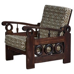 Designer argentino, Sedia da salotto, Wood, Fabrice, Argentina, anni '1970