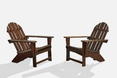 Argentinischer Designer, Lounge-Stühle, Holz, Argentinien, 1970er Jahre