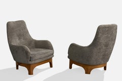 Diseñador argentino, Sillas de salón, Madera, Tela, Argentina, Años 50