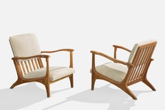 Diseñador argentino, Sillas de salón, Madera, Tela, Argentina, 1950s