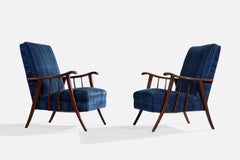 Diseñador argentino, Sillas de salón, Madera, Tela, Argentina, 1950s