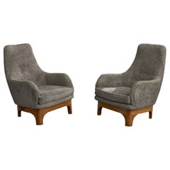 Diseñador argentino, Sillas de salón, Madera, Tela, Argentina, Años 50