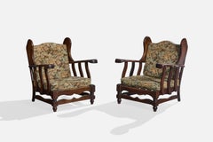 Diseñador argentino, Sillas de salón, Madera, Tela, Argentina, 1960s