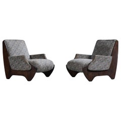 Design/One, chaises longues, Wood, tissu, Argentine, 1970