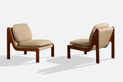 Designer argentino, poltrone, legno, tessuto, metallo, Argentina, anni ’60