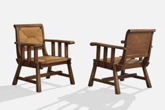 Designer argentino, Sedie da salotto, Wood, Rush, Argentina, anni '70