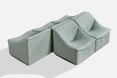 Argentine Designer, Modular Sofa, Fabric, Argentina, 1970s