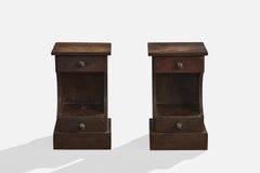 Argentine Designer, Nightstands, Wood, Argentina, 1950s