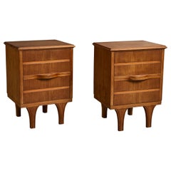 Argentine Designer, Nightstands, Wood, Argentina, 1950s
