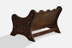 Argentine Designer, Settee, Wood, Argentina, 1970s