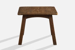 Argentine Designer, Side Table, Wood, Argentina, 1970s
