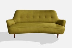 Argentine Designer, Sofa, Fabric, Wood, Argentina, 1950s