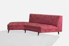 Argentine Designer, Sofa, Fabric, Wood, Argentina, 1950s