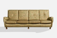 Argentine Designer, Sofa, Fabric, Wood, Argentina, 1970s