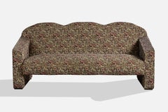 Argentine Designer, Sofa, Fabric, Wood, Argentina, 1970s