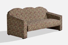 Argentine Designer, Sofa, Fabric, Wood, Argentina, 1970s