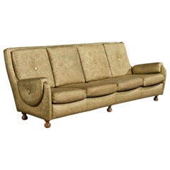 Argentine Designer, Sofa, Fabric, Wood, Argentina, 1970s