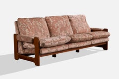 Argentine Designer, Sofa, Fabric, Wood, Fabric, Argentina, 1970s