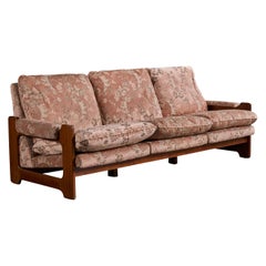 Argentine Designer, Sofa, Fabric, Wood, Fabric, Argentina, 1970s