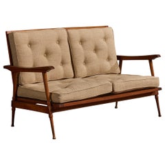 Diseñador argentino, Sofá, Madera, Tela, Argentina, Años 1960