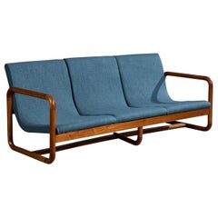 Diseñador argentino, Sofá, Madera, Tela, Argentina, Años 1970