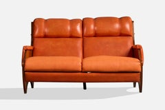 Argentine Designer, Sofa, Wood, Vinyl, Argentina, 1970s