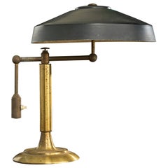 Argentine Designer, Table Lamp, Brass, Metal, Argentina, 1950s