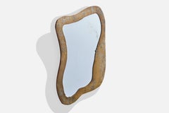 Argentine Designer, Wall Mirror, Brass, Argentina, 1960s