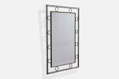 Argentine Designer, Wall Mirror, Iron, Argentina, 1950s
