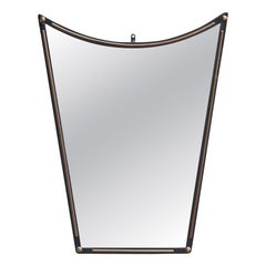 Argentine Designer, Wall Mirror, Metal, Argentina, 1960s