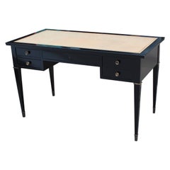 Argentine Maison Jansen Style Desk with Leather Top