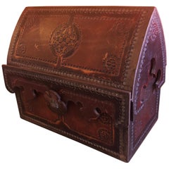 Argentinian Hand Embossed Leather Box by Angel Massolo Argentinian Hand Embossed Leather Box by Angel Massolo