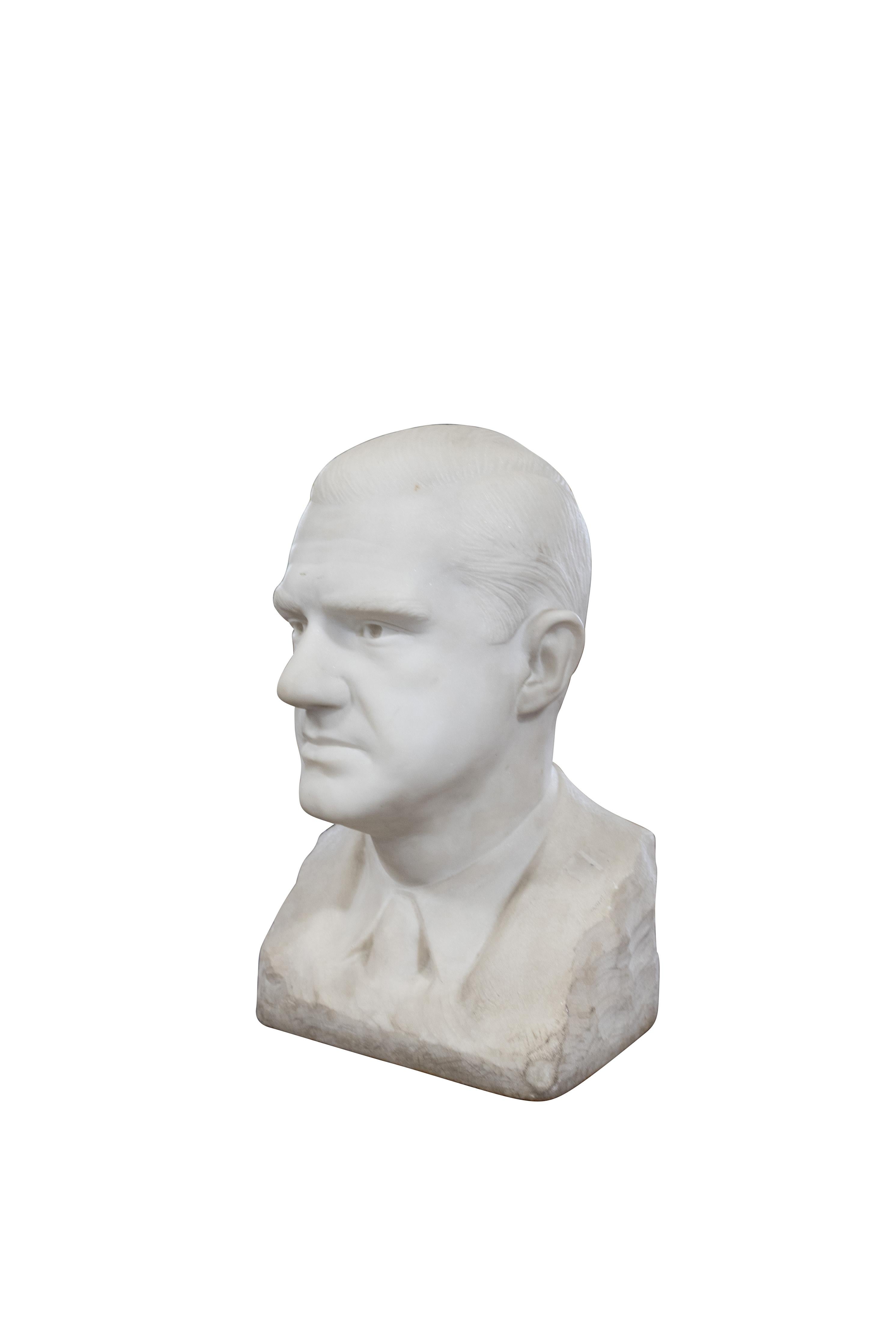 Argentino Argentinian Marble Bust in vendita