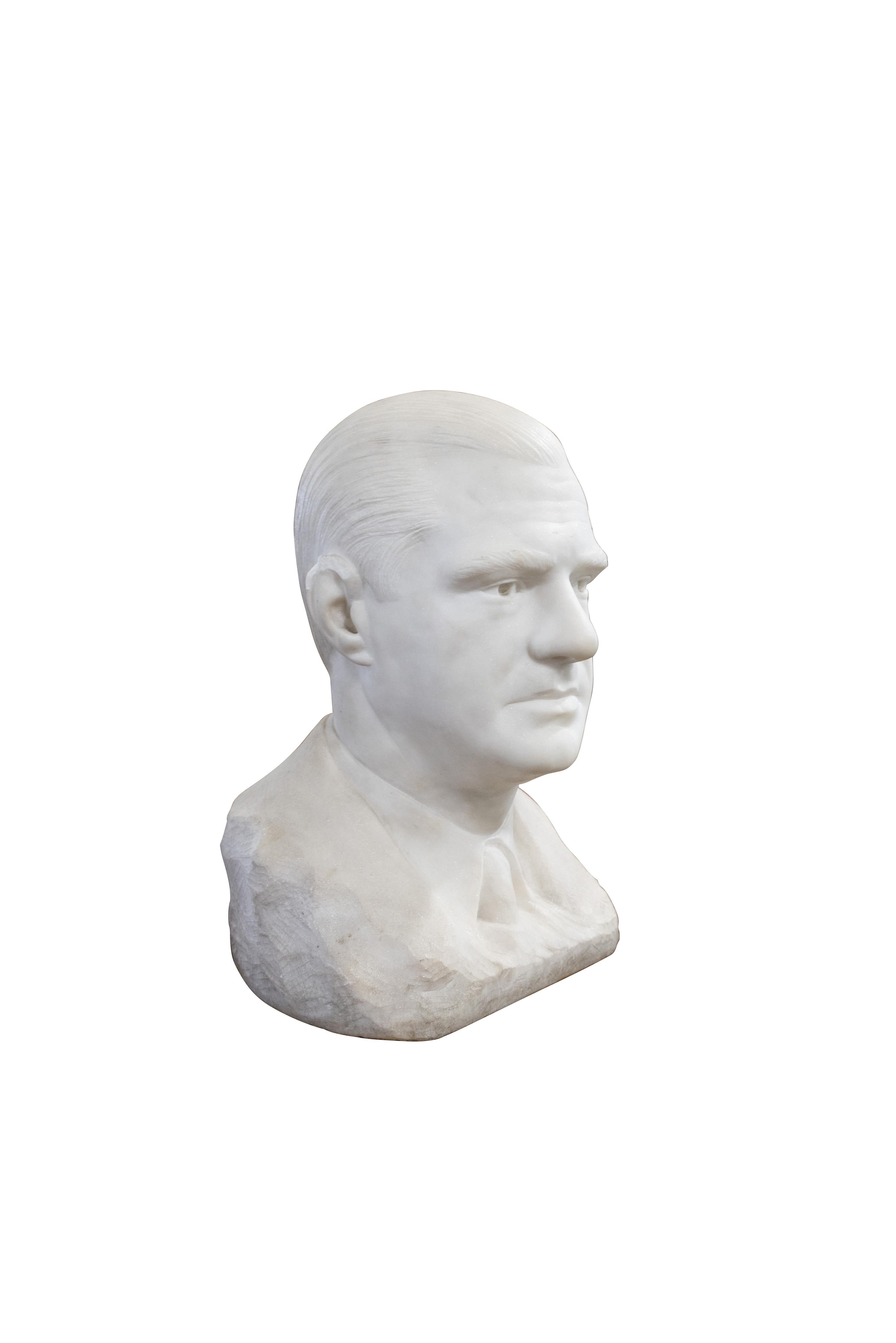Argentinian Marble Bust In condizioni buone in vendita a Round Top, TX