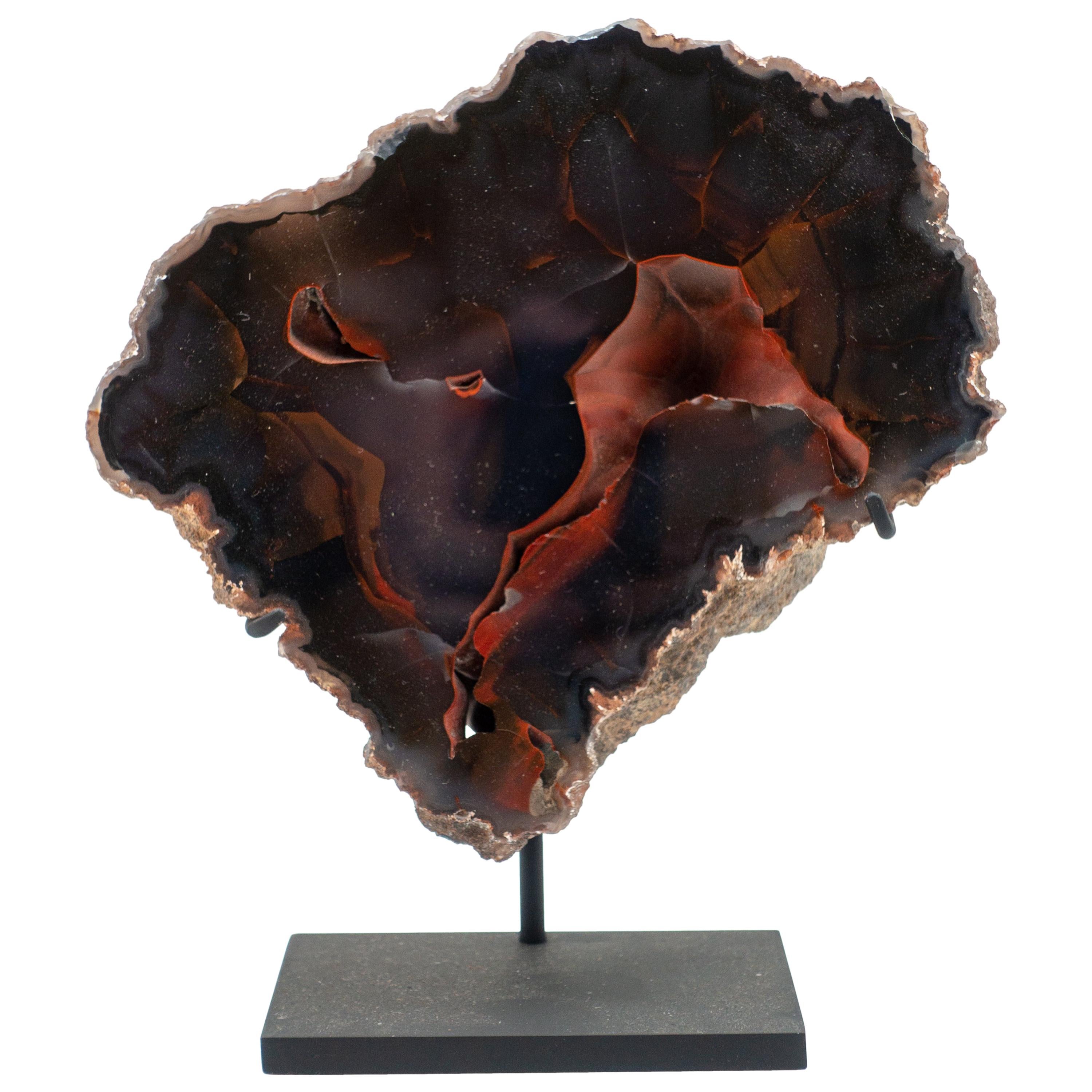Argentinian Red Fox Agate Mounted