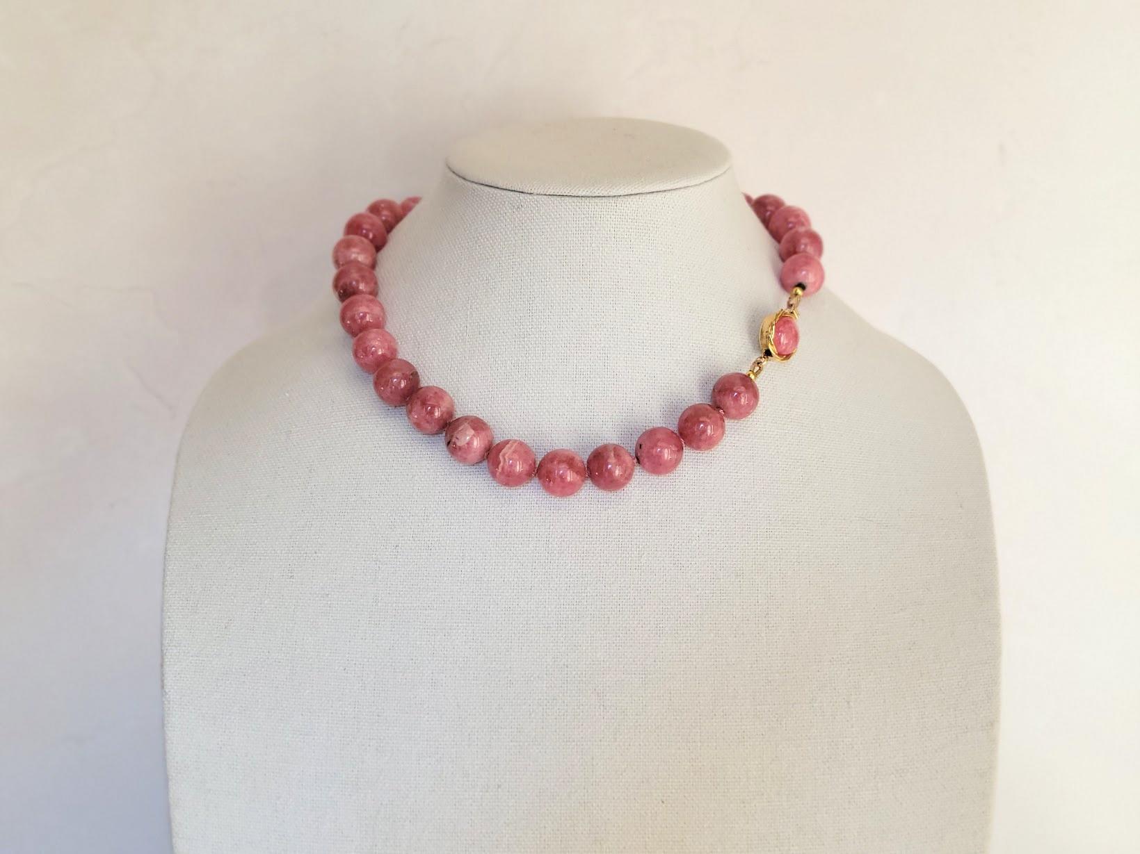 Argentinian Rhodochrosite Necklace 1