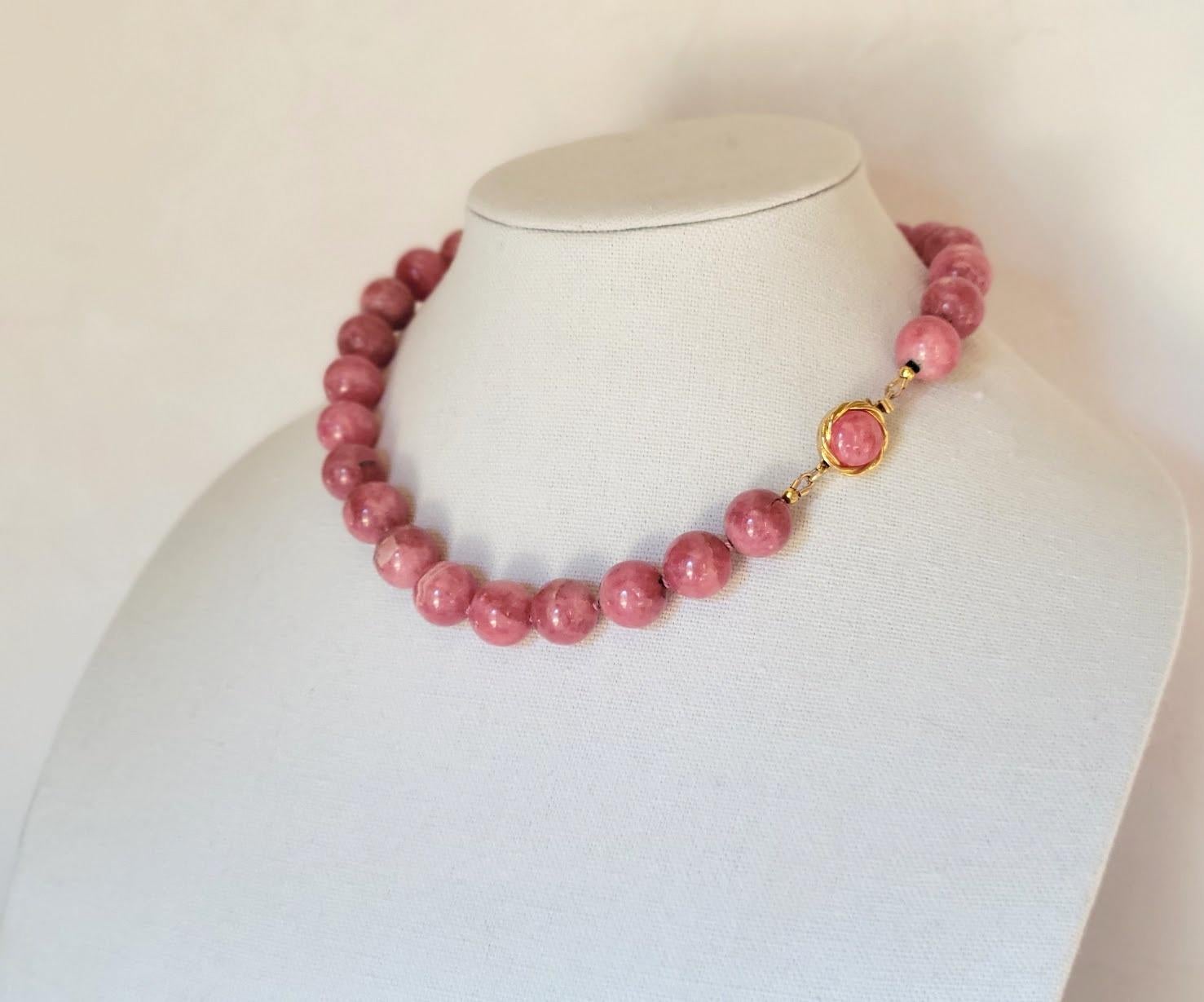 Argentinian Rhodochrosite Necklace 2