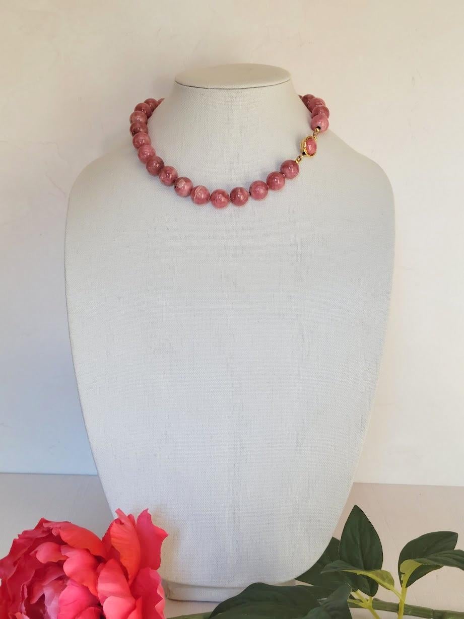 Argentinian Rhodochrosite Necklace 3